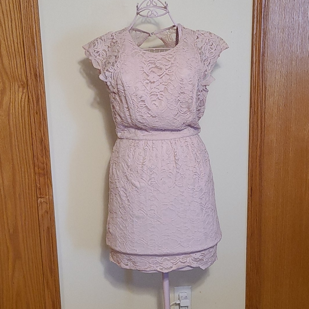 BCBG Pink open back dress